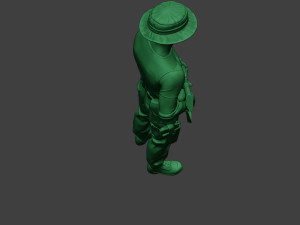 modern jungle soldier stand3 mjs1 3D Baskı Modeli