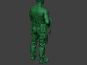 modern jungle soldier stand3 mjs1 3D Baskı Modeli