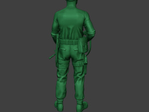 modern jungle soldier stand3 mjs1 3D Baskı Modeli