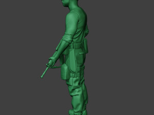 modern jungle soldier stand3 mjs1 3D Baskı Modeli