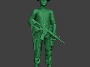 modern jungle soldier stand3 mjs1 3D Baskı Modeli