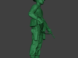 modern jungle soldier stand3 mjs1 3D Baskı Modeli