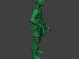 modern jungle soldier stand3 mjs1 3D Baskı Modeli