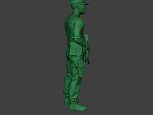 modern jungle soldier stand3 mjs1 3D Baskı Modeli