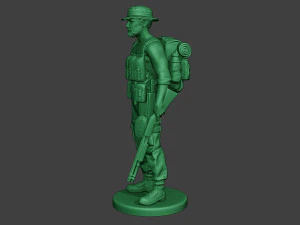 modern jungle soldier stand4 mjs1 3D Print Model