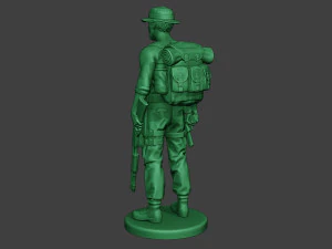 modern jungle soldier stand4 mjs1 3D Print Model