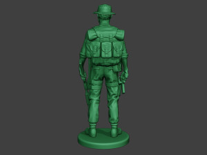 modern jungle soldier stand4 mjs1 Modèles 3D en vedette