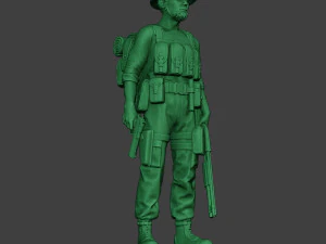 modern jungle soldier stand4 mjs1 3D Print Model