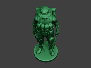 modern jungle soldier stand4 mjs1 Modèles 3D en vedette