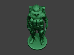modern jungle soldier stand4 mjs1 3D Print Model