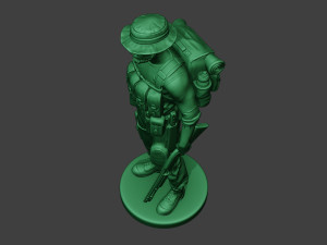 modern jungle soldier stand4 mjs1 Modèles 3D en vedette