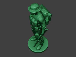 modern jungle soldier stand4 mjs1 3D Print Model