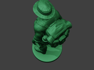 modern jungle soldier stand4 mjs1 Modèles 3D en vedette