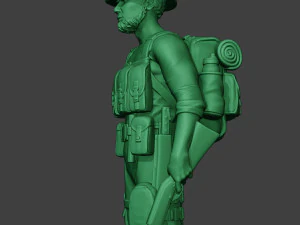 modern jungle soldier stand4 mjs1 3D Print Model