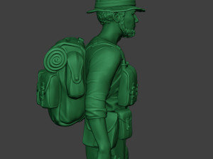 modern jungle soldier stand4 mjs1 Modèles 3D en vedette