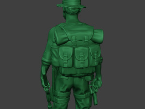 modern jungle soldier stand4 mjs1 Modèles 3D en vedette