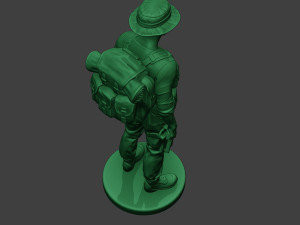 modern jungle soldier stand4 mjs1 Modèles 3D en vedette