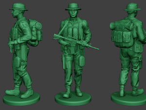 modern jungle soldier walk mjs1 3D Принт Модель