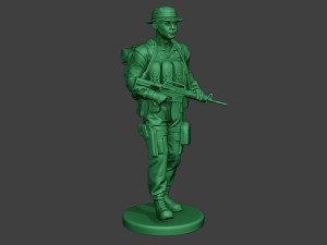 modern jungle soldier walk mjs1 3D 프린트 모델