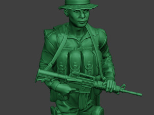 modern jungle soldier walk mjs1 3D 프린트 모델