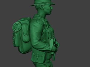 modern jungle soldier walk mjs1 3D 프린트 모델