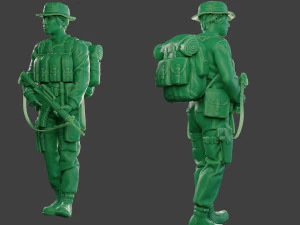 modern jungle soldier walk2 mjs1 3D Print Model