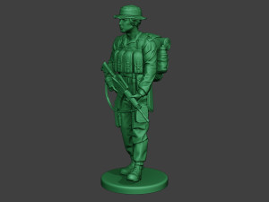 modern jungle soldier walk2 mjs1 3D 打印模型