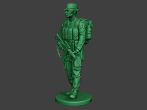 modern jungle soldier walk2 mjs1 3D Print Model