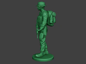 modern jungle soldier walk2 mjs1 3D Print Model