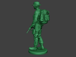 modern jungle soldier walk2 mjs1 3D 打印模型