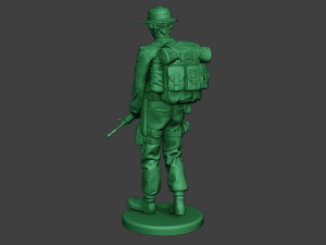 modern jungle soldier walk2 mjs1 3D 打印模型