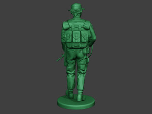 modern jungle soldier walk2 mjs1 3D 打印模型