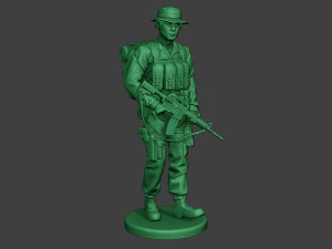 modern jungle soldier walk2 mjs1 3D Print Model