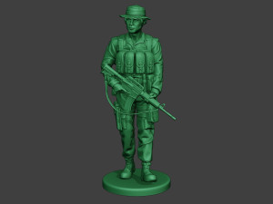 modern jungle soldier walk2 mjs1 3D 打印模型