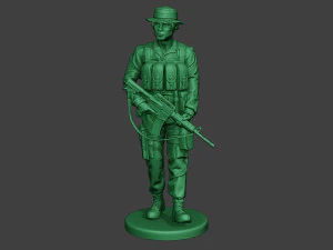 modern jungle soldier walk2 mjs1 3D Print Model