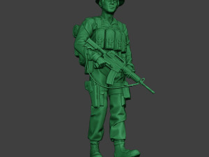 modern jungle soldier walk2 mjs1 3D 打印模型