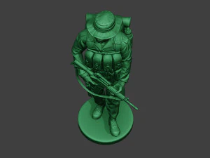 modern jungle soldier walk2 mjs1 3D Print Model