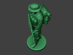 modern jungle soldier walk2 mjs1 3D 打印模型