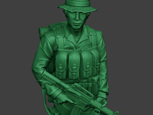 modern jungle soldier walk2 mjs1 3D 打印模型