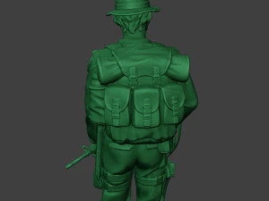 modern jungle soldier walk2 mjs1 3D Print Model