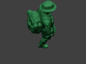 modern jungle soldier walk2 mjs1 3D Print Model