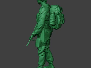 modern jungle soldier walk2 mjs1 3D Print Model