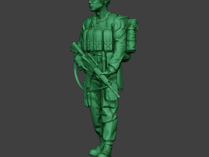 modern jungle soldier walk2 mjs1 3D 打印模型