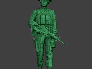 modern jungle soldier walk2 mjs1 3D 打印模型