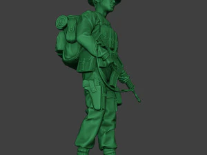 modern jungle soldier walk2 mjs1 3D Print Model