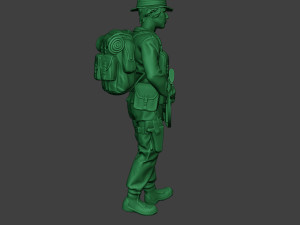 modern jungle soldier walk2 mjs1 3D 打印模型