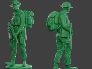 modern jungle soldier walk3 mjs1 3D Print Model