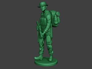 modern jungle soldier walk3 mjs1 3D Print Model