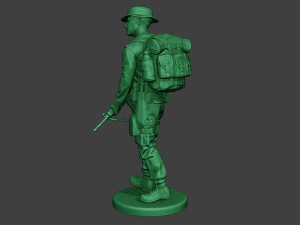 modern jungle soldier walk3 mjs1 3D Print Model