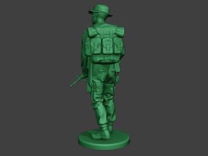 modern jungle soldier walk3 mjs1 3D-Druckmodell